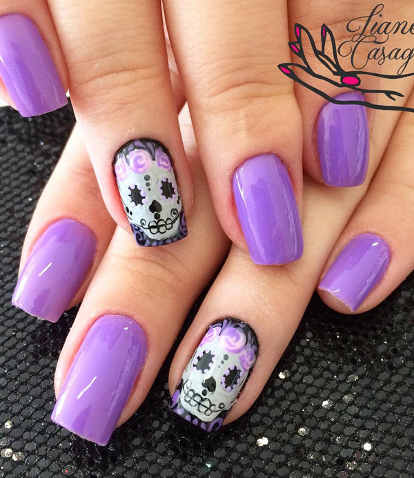 Lavender Nail Designs
 45 Purple Nail Art Ideas nenuno creative