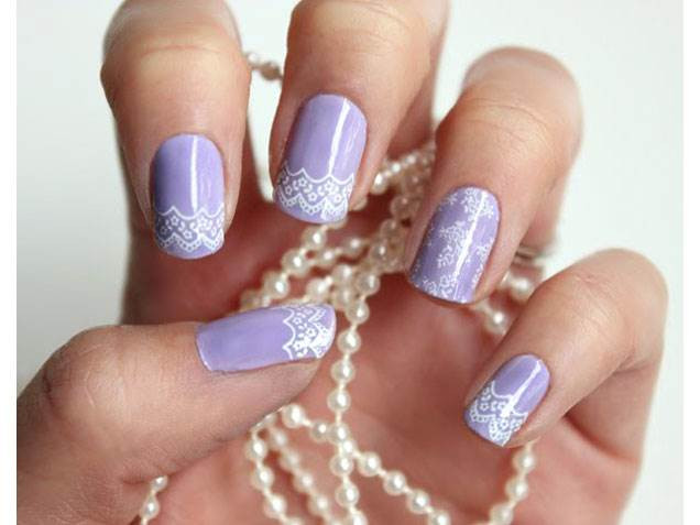 Lavender Nail Designs
 Wedding Nails Bridal Nail Designs & Manicures TODAY