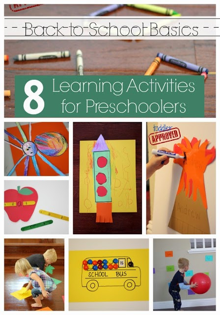 Learning Crafts For Preschoolers
 Toddler Approved Back to School Basics Learning