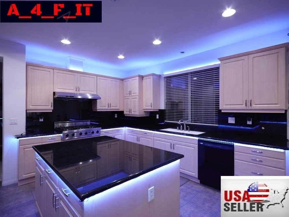 Led Under Kitchen Cabinet Lights
 4Pcs LED Kitchen Under Cabinet Light Strip RGB SMD 5050