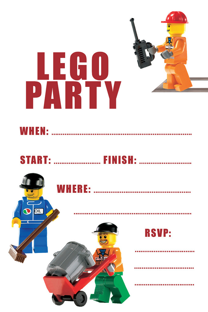 Lego Birthday Invitations
 40th Birthday Ideas Free Lego Birthday Party Invitation