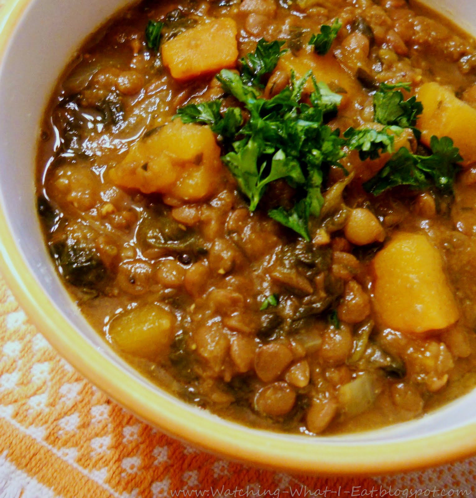 Lentil Stew Recipes
 Watching What I Eat Curried Lentil Stew Meatless Monday