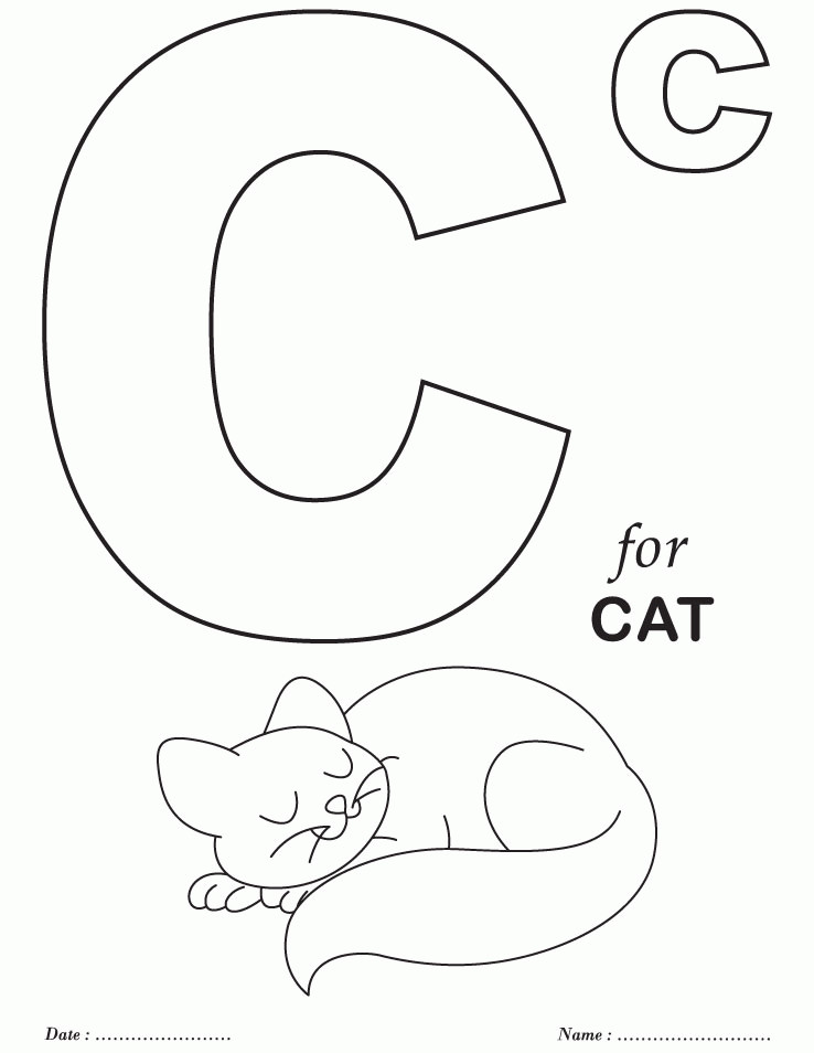 Letter C Coloring Pages For Toddlers
 Letter C Coloring Pages Printable Coloring Home