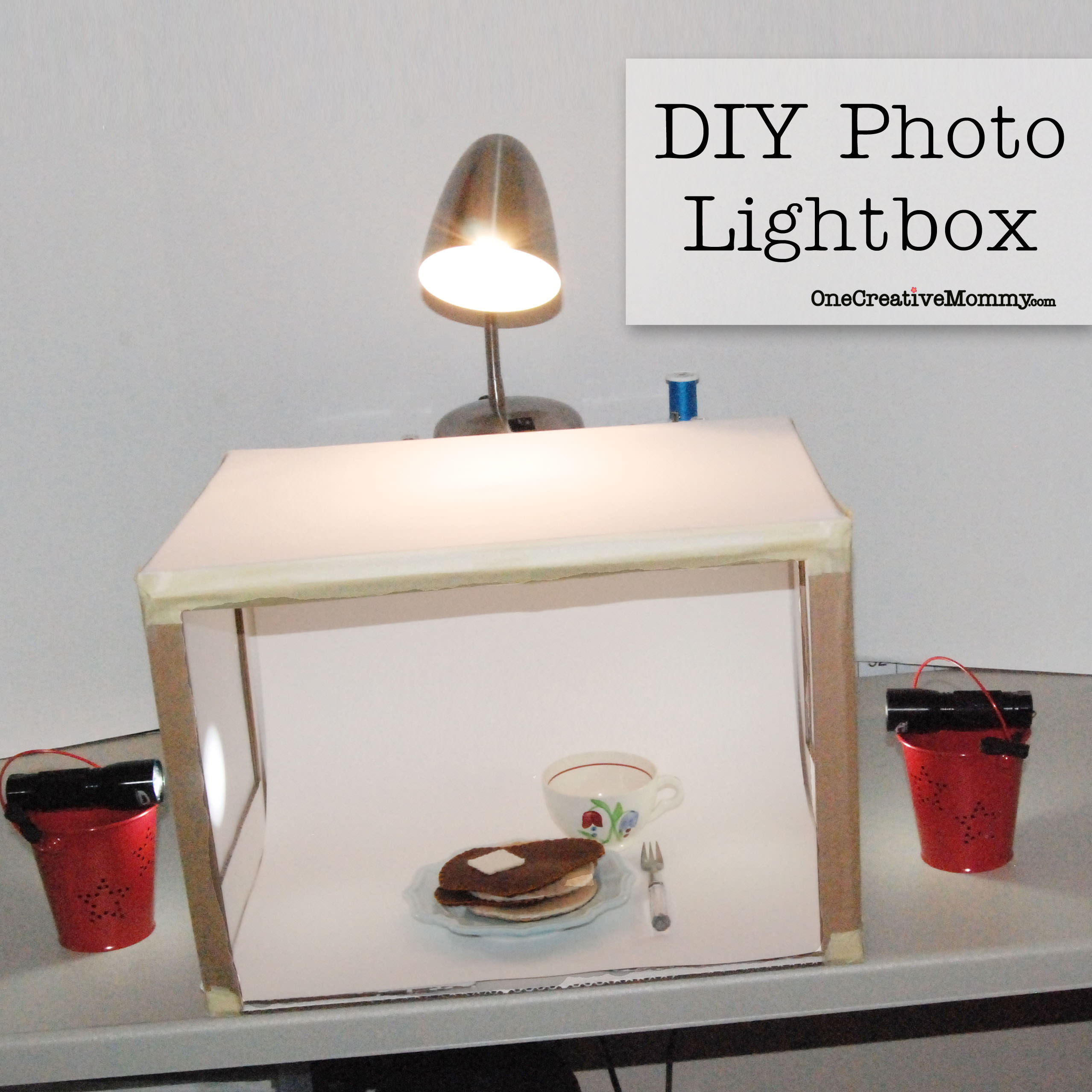 Light Box DIY
 Grow Your Blog Series DIY Lightbox onecreativemommy