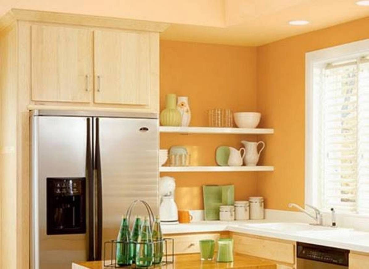 Light Paint Colors For Kitchen
 Kitchen Vibrant Orange Kitchen Walls Light Orange