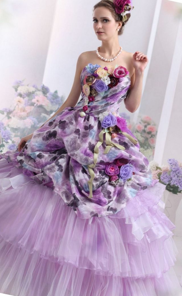 Lilac Wedding Dress
 Purple Wedding Dresses