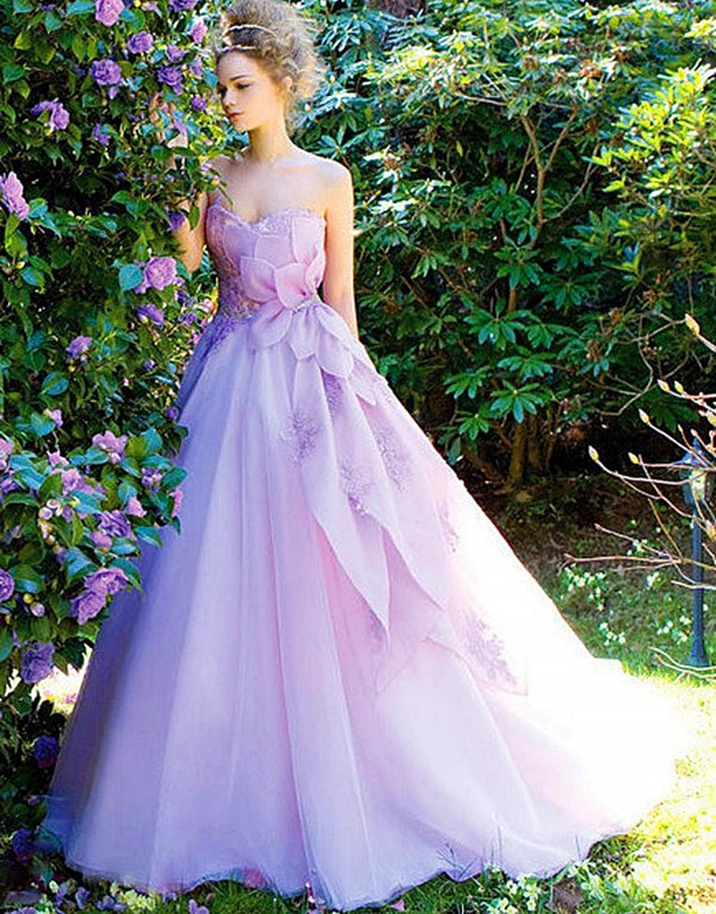 Lilac Wedding Dress
 2016 Modern Women Dress Dress Weddingdress Organza