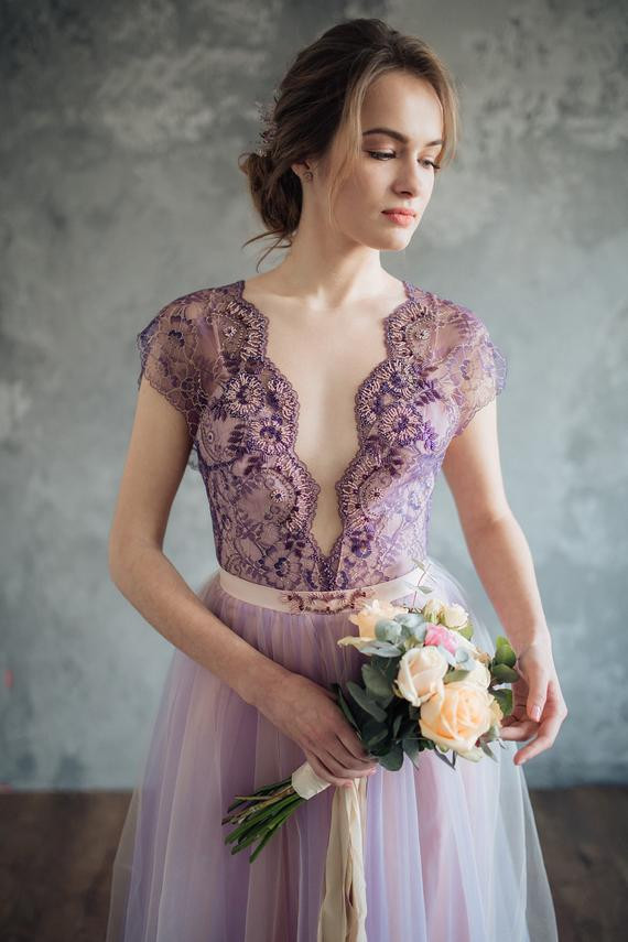 Lilac Wedding Dress
 Lilac wedding dress Serenity