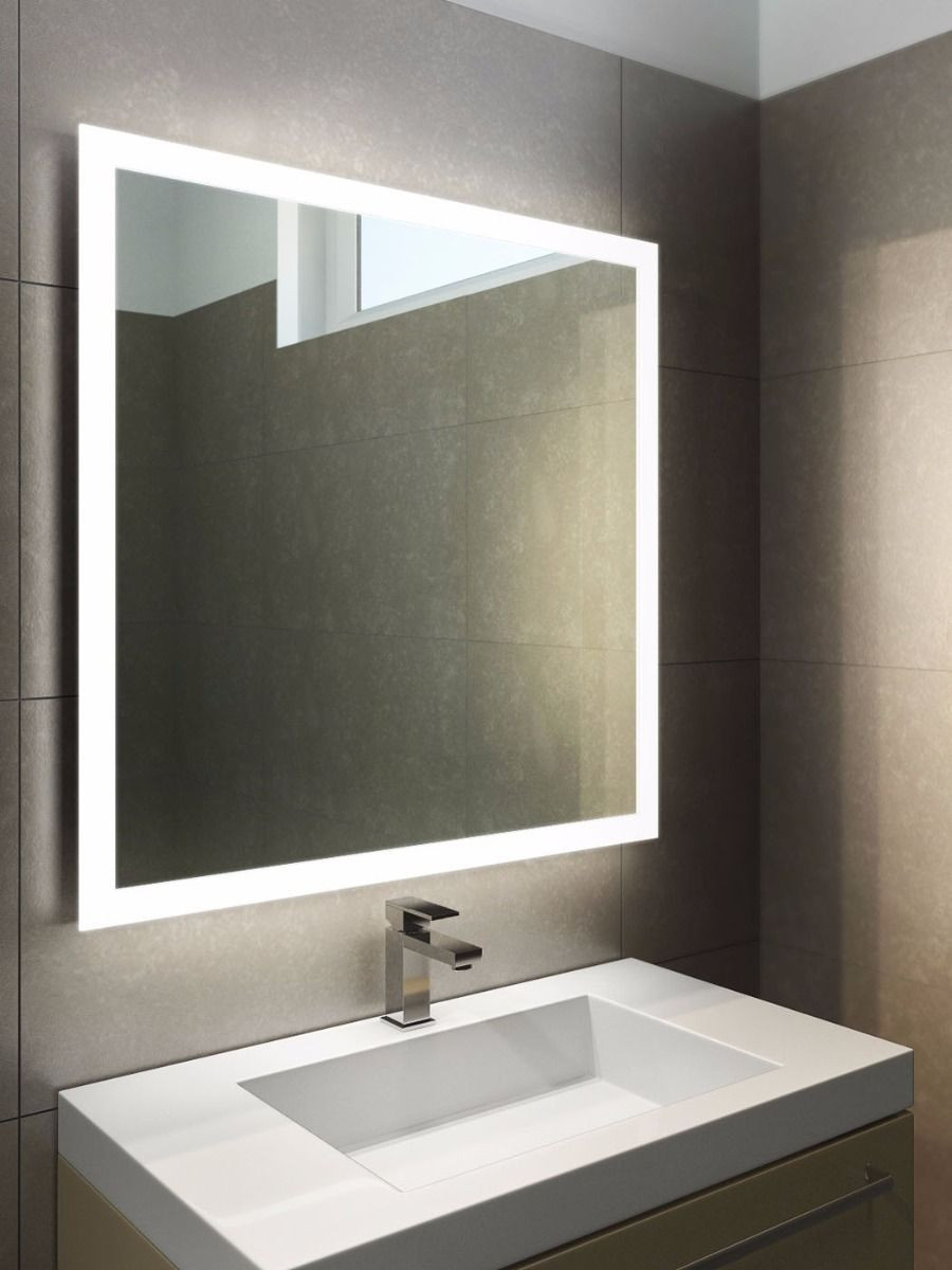 Lit Bathroom Mirror
 Audio Halo LED Light Bathroom Mirror
