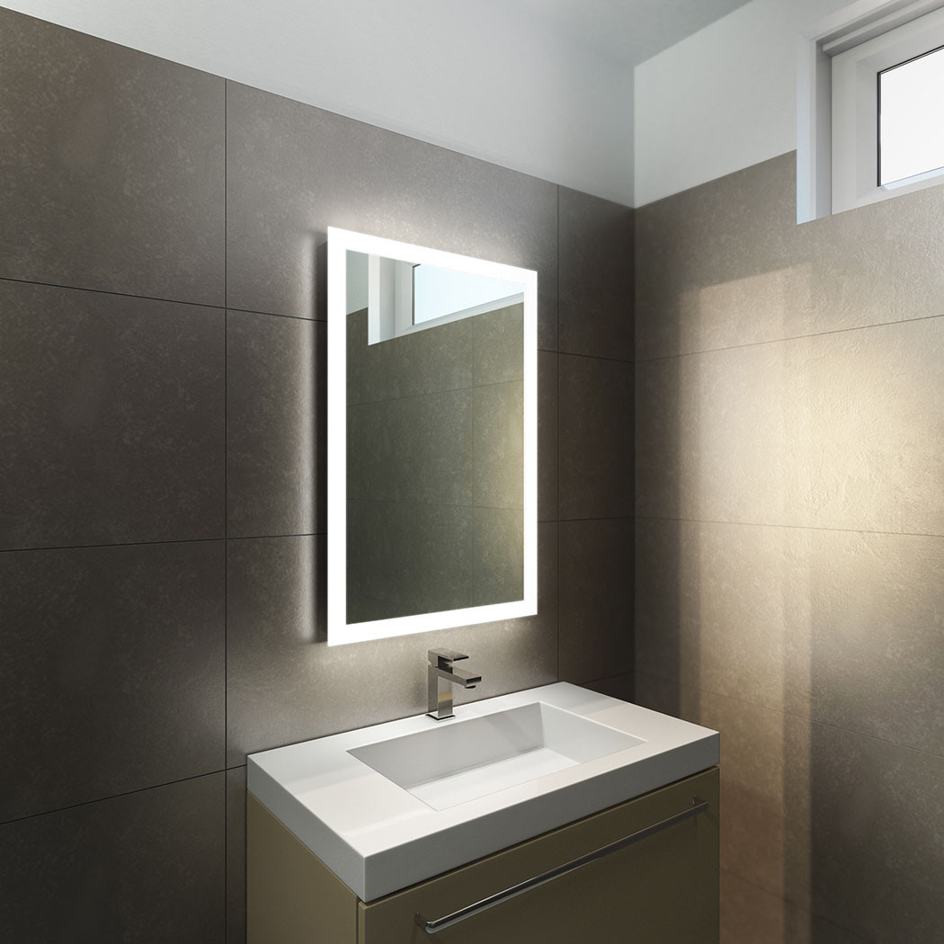 Lit Bathroom Mirror
 Light Mirrors LED Bathroom Mirror Enlighten Halo Range