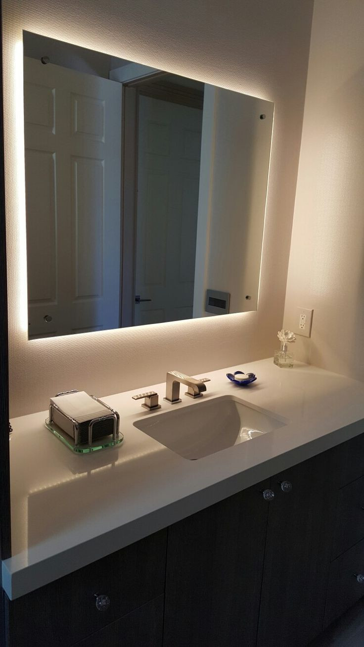 Lit Bathroom Mirror
 Backlit Bathroom Wall Mirrors Backlit Mirrors