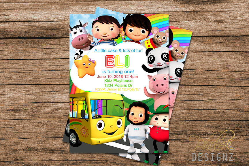 Little Baby Bum Themed Party
 Little Baby Bum Invitation – PhiloDesignz