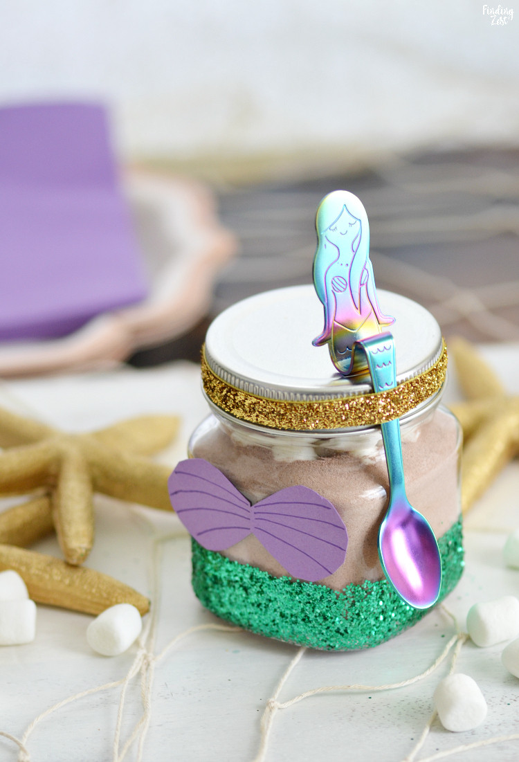 Little Mermaid Party Ideas
 Little Mermaid Party Favors DIY Glitter Jar Finding Zest