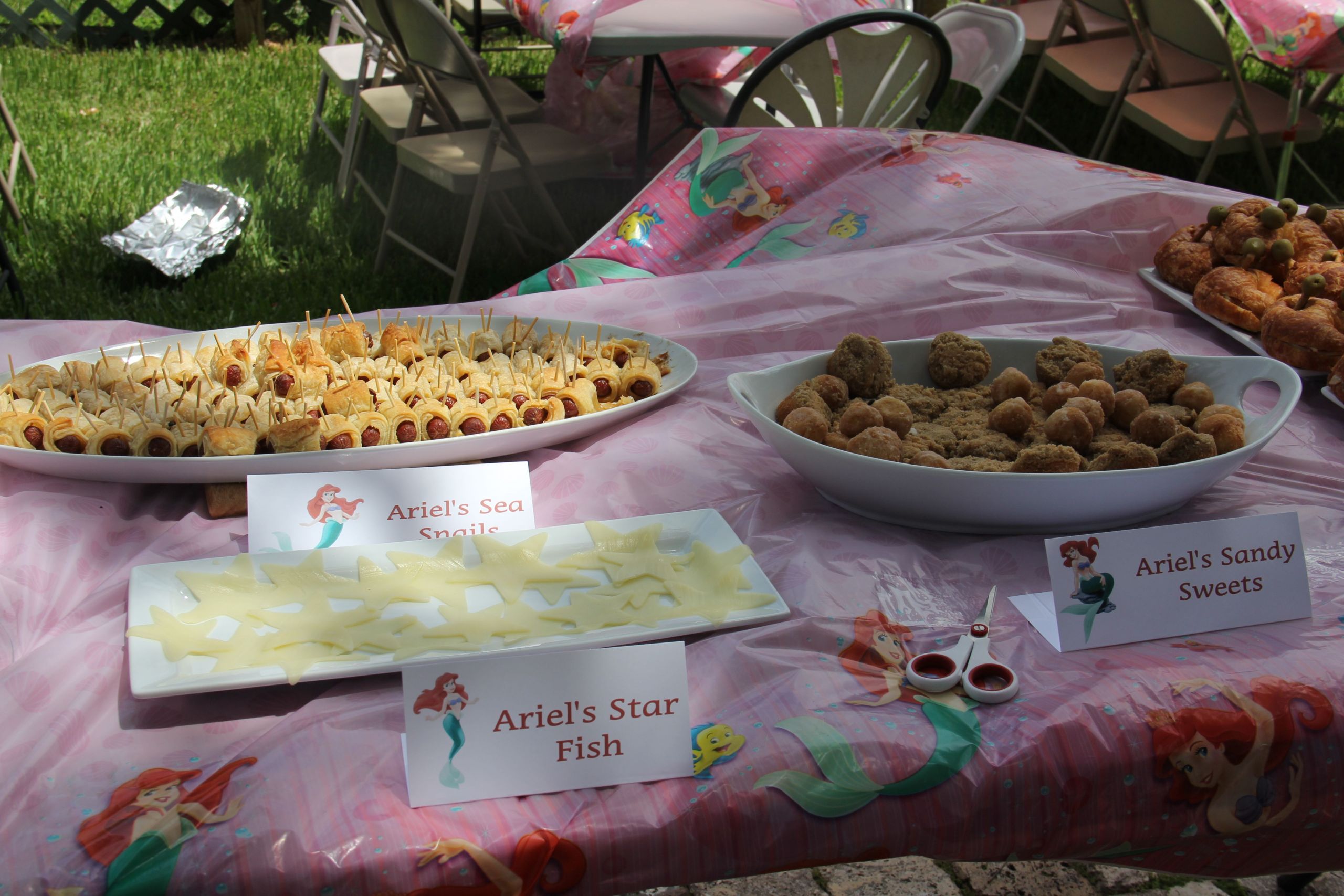 Little Mermaid Party Snack Ideas
 The Little Mermaid Party Food Ideas Ariel Cheese Star Fish