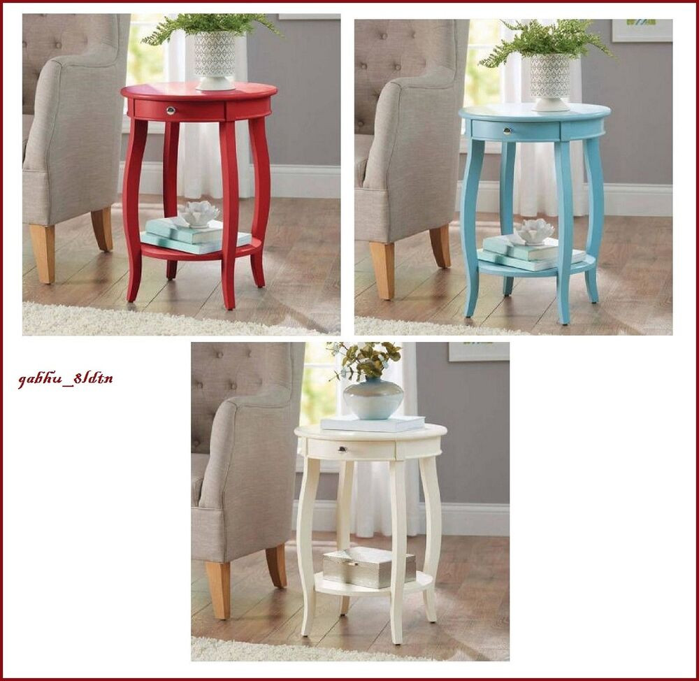Living Room Side Tables
 Modern French Accent Table Console Round Living Room Side