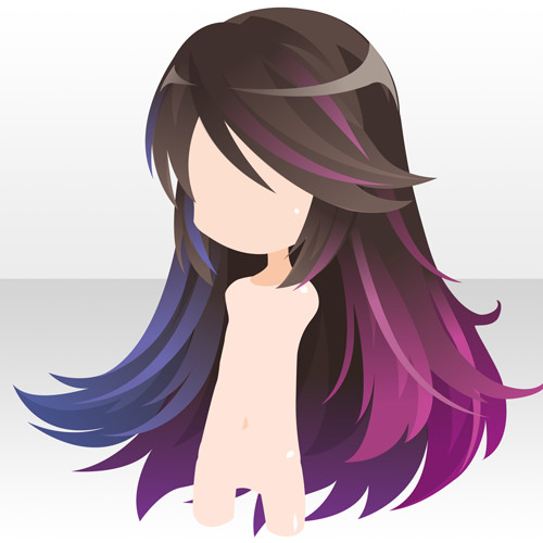 Long Anime Hairstyles
 hair ref