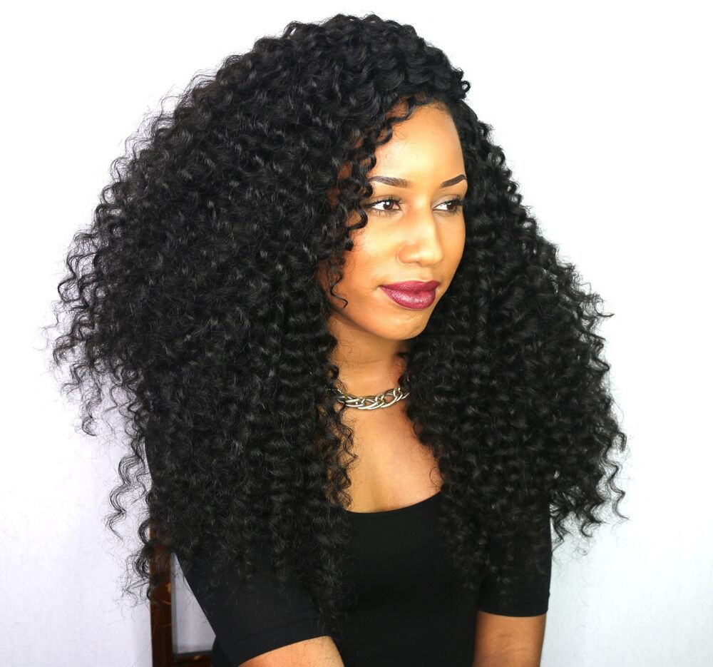 Long Crochet Hairstyles
 Nubian curls Curly long lasting hair for crochet braids