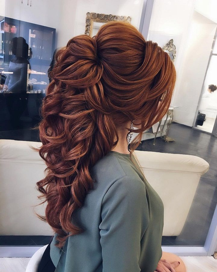Long Prom Hairstyles Down
 Romantic half up half down hairstyle ideas