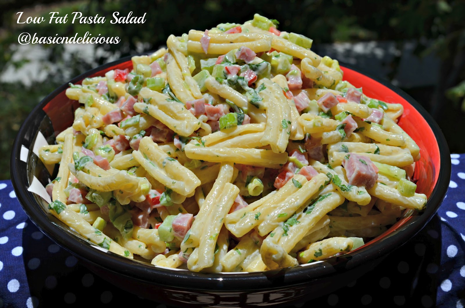 Low Calorie Macaroni Salad
 BASIC N DELICIOUS LOW FAT PASTA SALAD 4th OF JULY