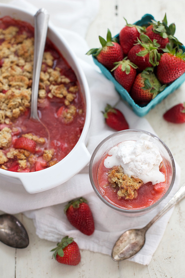 Low Calorie Rhubarb Recipes
 Healthy Strawberry Rhubarb Crisp