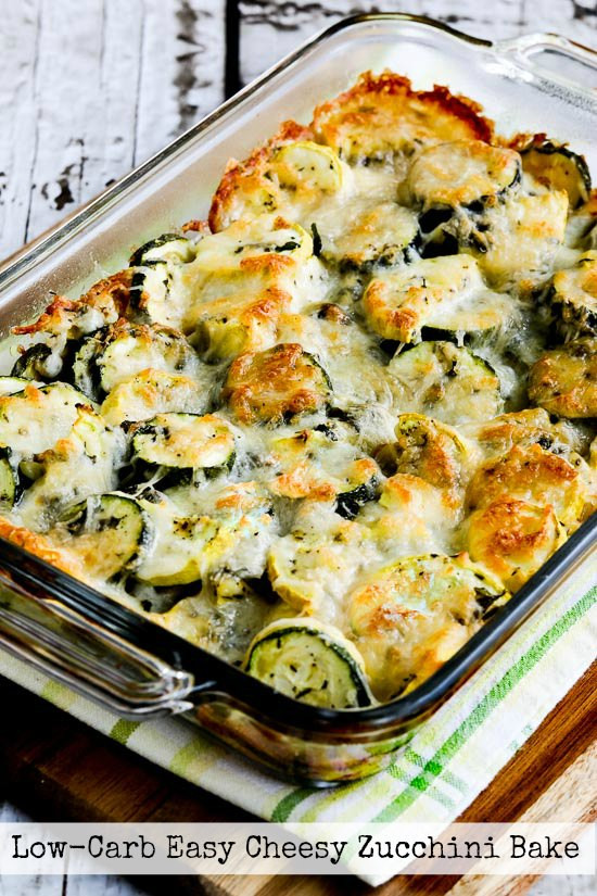 Low Carb Zucchini Recipes
 Low Carb Easy Cheesy Zucchini Bake Video Kalyn s Kitchen