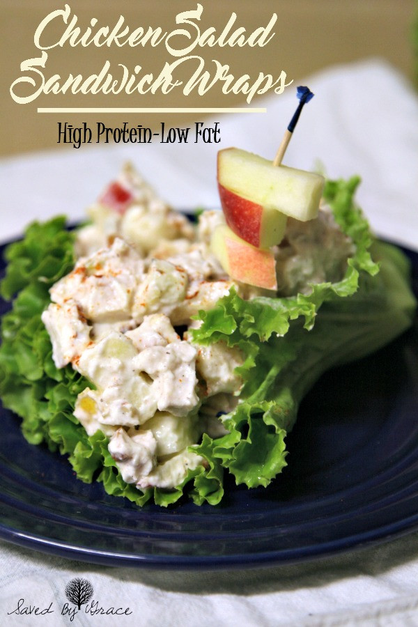 Low Fat Chicken Salad Recipe
 Low Fat Protein Rich Chicken Salad Sandwich Wraps
