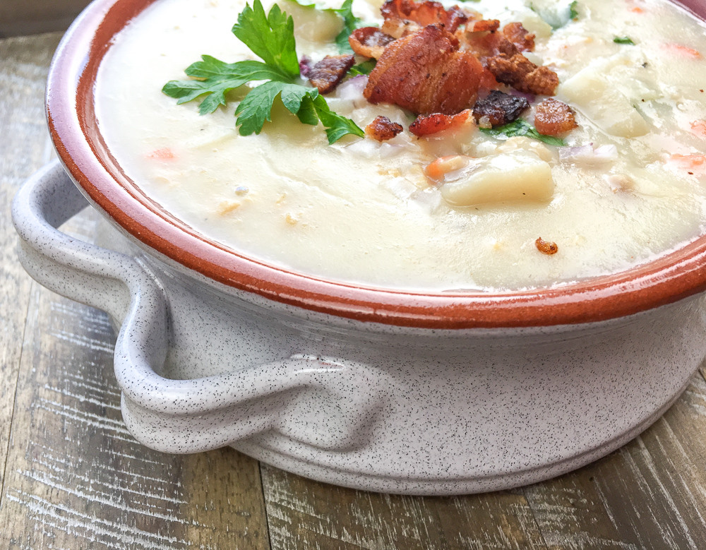 Low Fat Clam Chowder
 New England Clam Chowder Recipe Mama Loves to Eat