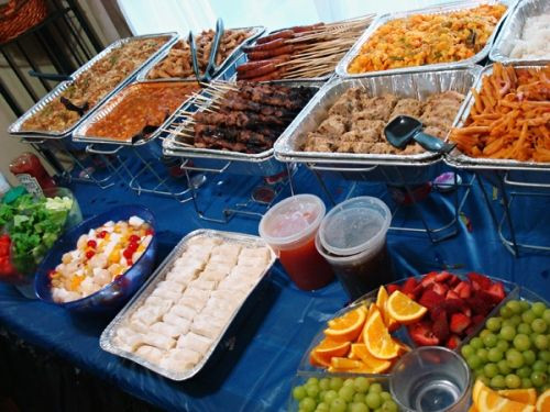 Lunch Ideas For Graduation Party
 buffet food layout Graduation Ideas in 2019