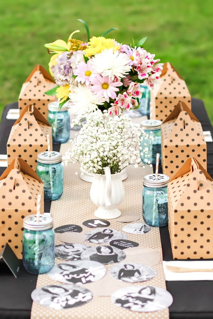 Lunch Ideas For Graduation Party
 Shabby Chic Graduation Party Ideas with Boxed Lunch