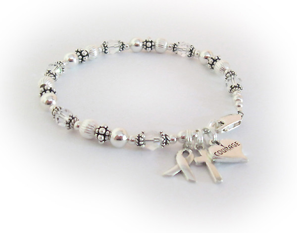 Lung Cancer Bracelets
 Inspiring Jewelry by Leigha Montigue Lung Cancer