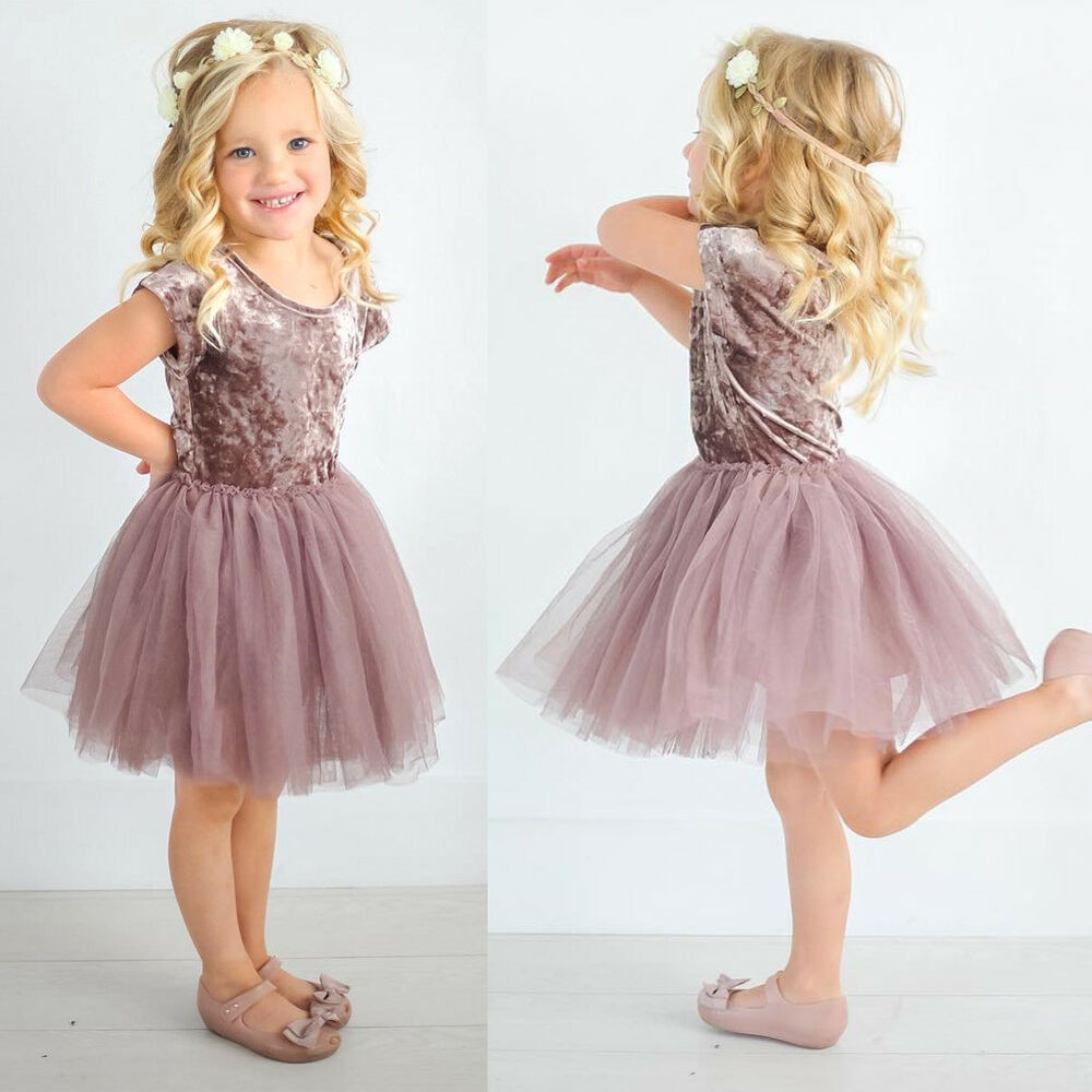Macy'S Baby Girl Party Dresses
 US Stock Kids Baby Girls Velvet Tutu Lace Dress Toddler