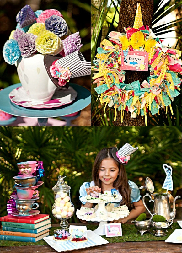 Mad Hatter Tea Party Decoration Ideas
 Alice in Wonderland Mad Hatter Tea Party Ideas