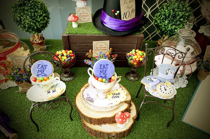 Mad Hatters Tea Party Ideas
 Kara s Party Ideas Mad Hatter Tea Party Baby Shower Ideas