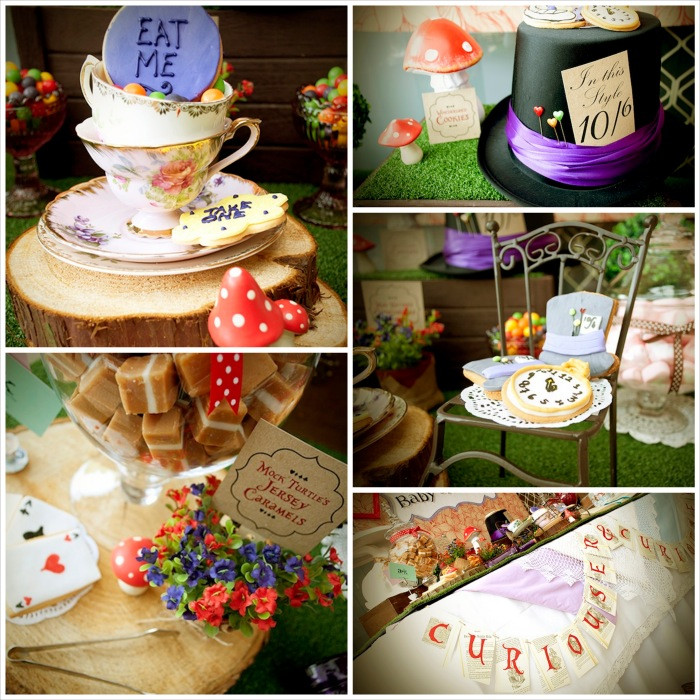 Mad Hatters Tea Party Ideas
 Kara s Party Ideas Mad Hatter Tea Party Baby Shower Ideas