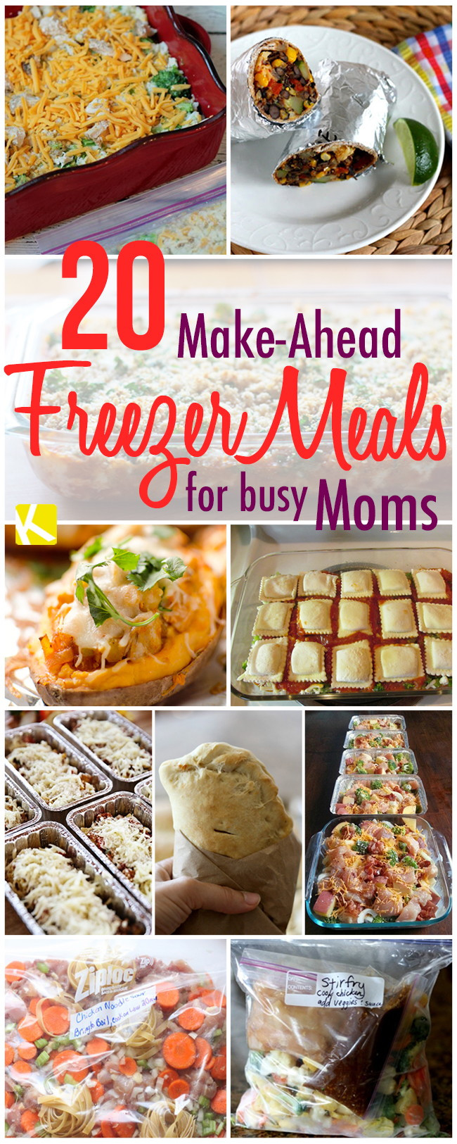 Make Ahead And Freeze Dinners
 20 Make Ahead Freezer Dinners for Busy Moms The Krazy