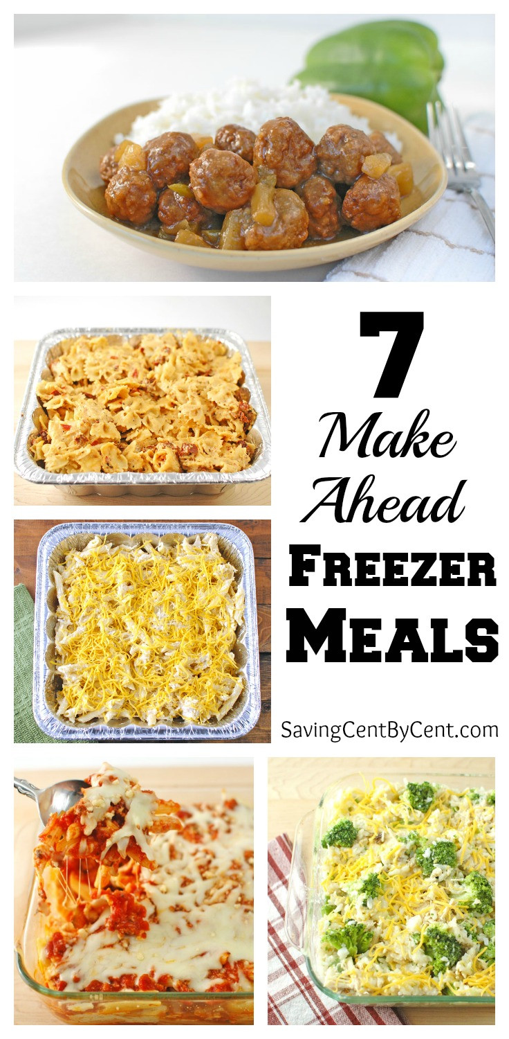 Make Ahead And Freeze Dinners
 7 Make Ahead Freezer Meals Saving Cent by Cent