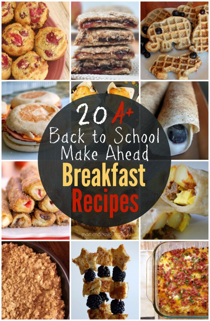 Make Ahead Breakfast Recipes
 A month of kid approved school lunches – easy & creative