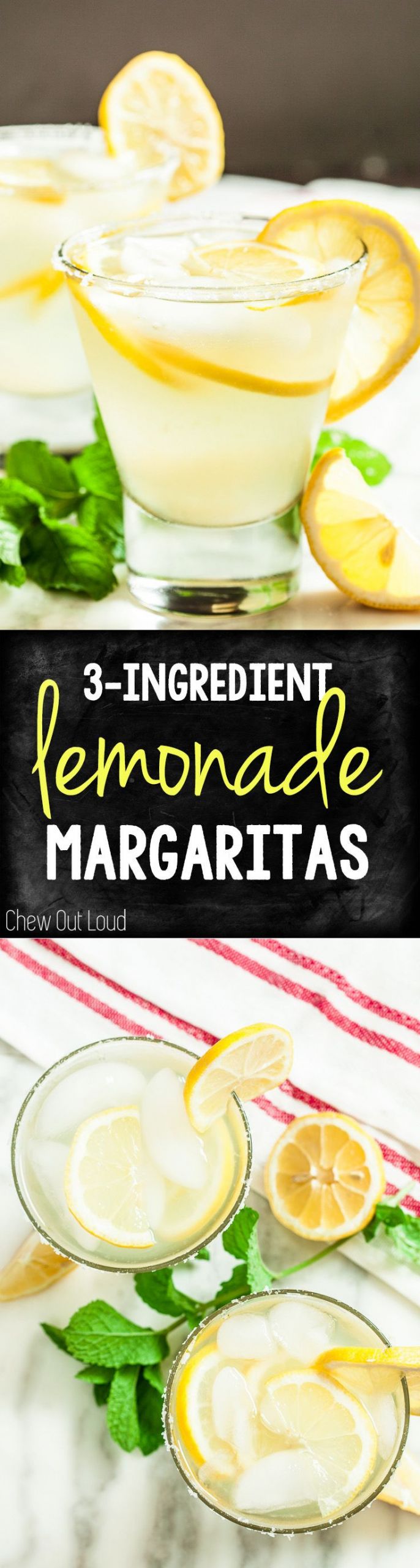 Make Ahead Margaritas For A Crowd
 3 Ingre nt Lemonade Margaritas Recipe