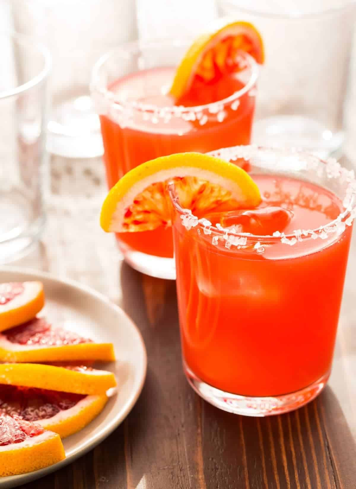 Make Ahead Margaritas For A Crowd
 Blood Orange Margaritas for a Crowd Garnish with Lemon