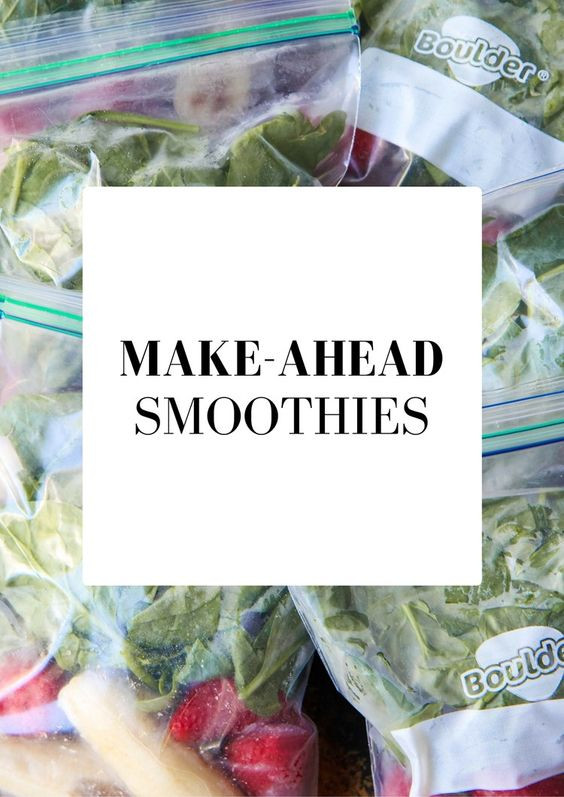 Make Ahead Smoothie Recipes
 Make Ahead Smoothie Packets For Your Freezer
