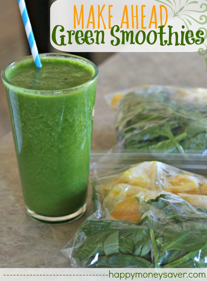 Make Ahead Smoothie Recipes
 Make Ahead GREEN SMOOTHIES or ANY Smoothie