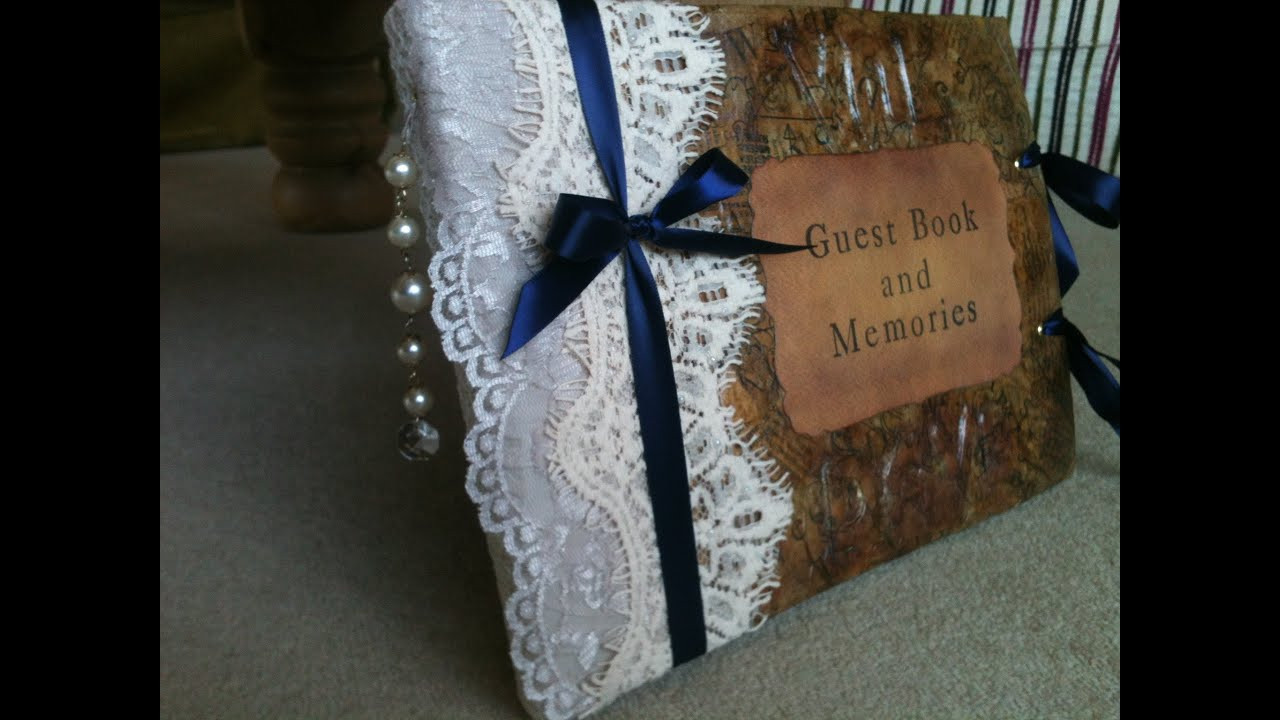 Make Wedding Guest Book
 Book Binding How to make a Wedding Guest Book