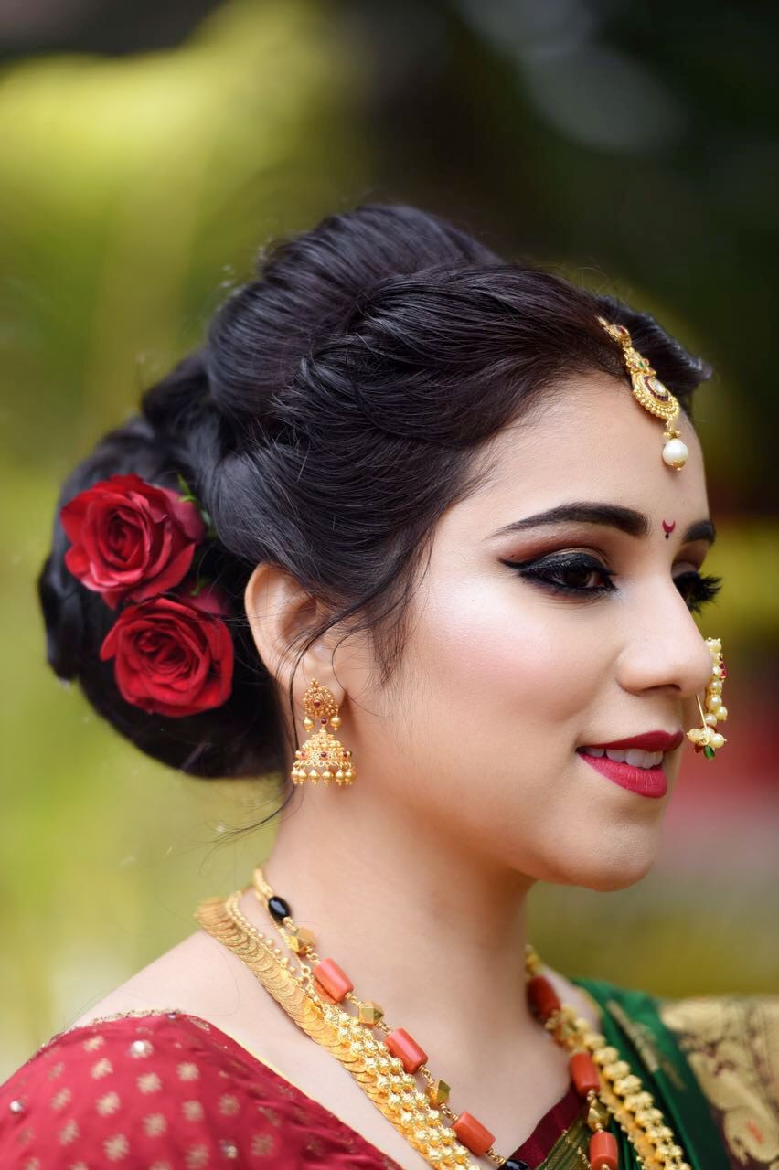Makeup And Hairstyle For Wedding
 Marathi Wedding Makeup and Hair by Makeovers by Sukanya