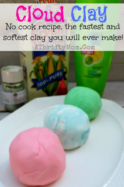 Making Stuff For Kids
 Cloud Clay Softest Clay EVER ly 2 ingre nts NO COOK