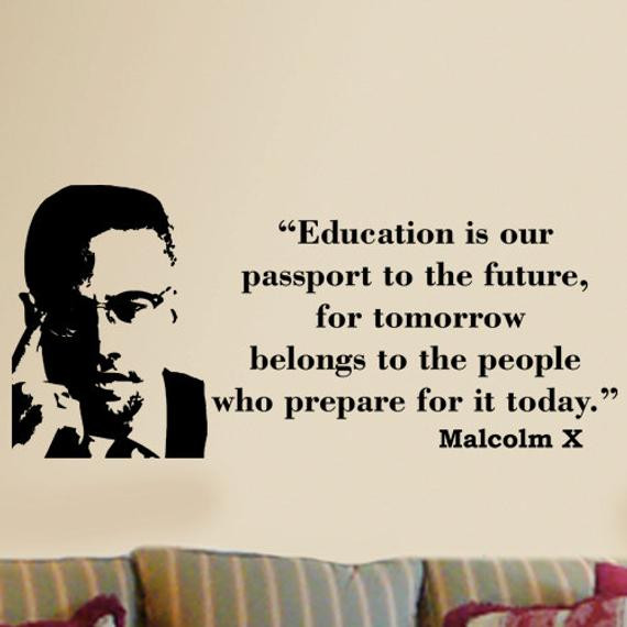 Malcolm X Quotes Education
 kisvinyl on Etsy