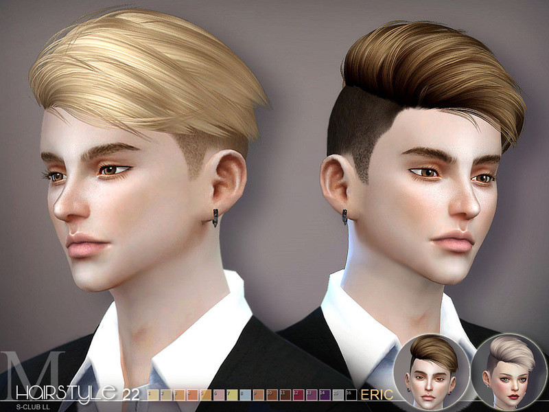 Male Hairstyles Sims 4
 S Club s sclub ts4 hair Eric n22