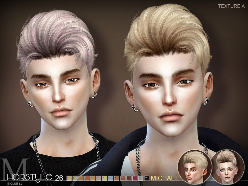 Male Hairstyles Sims 4
 S Club s sclub ts4 hair Michael n26