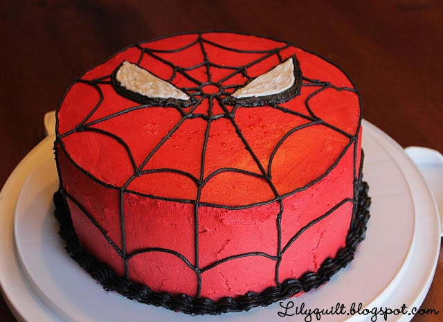Man Birthday Cake
 Lilyquilt Spider Man Birthday Cake Tutorial