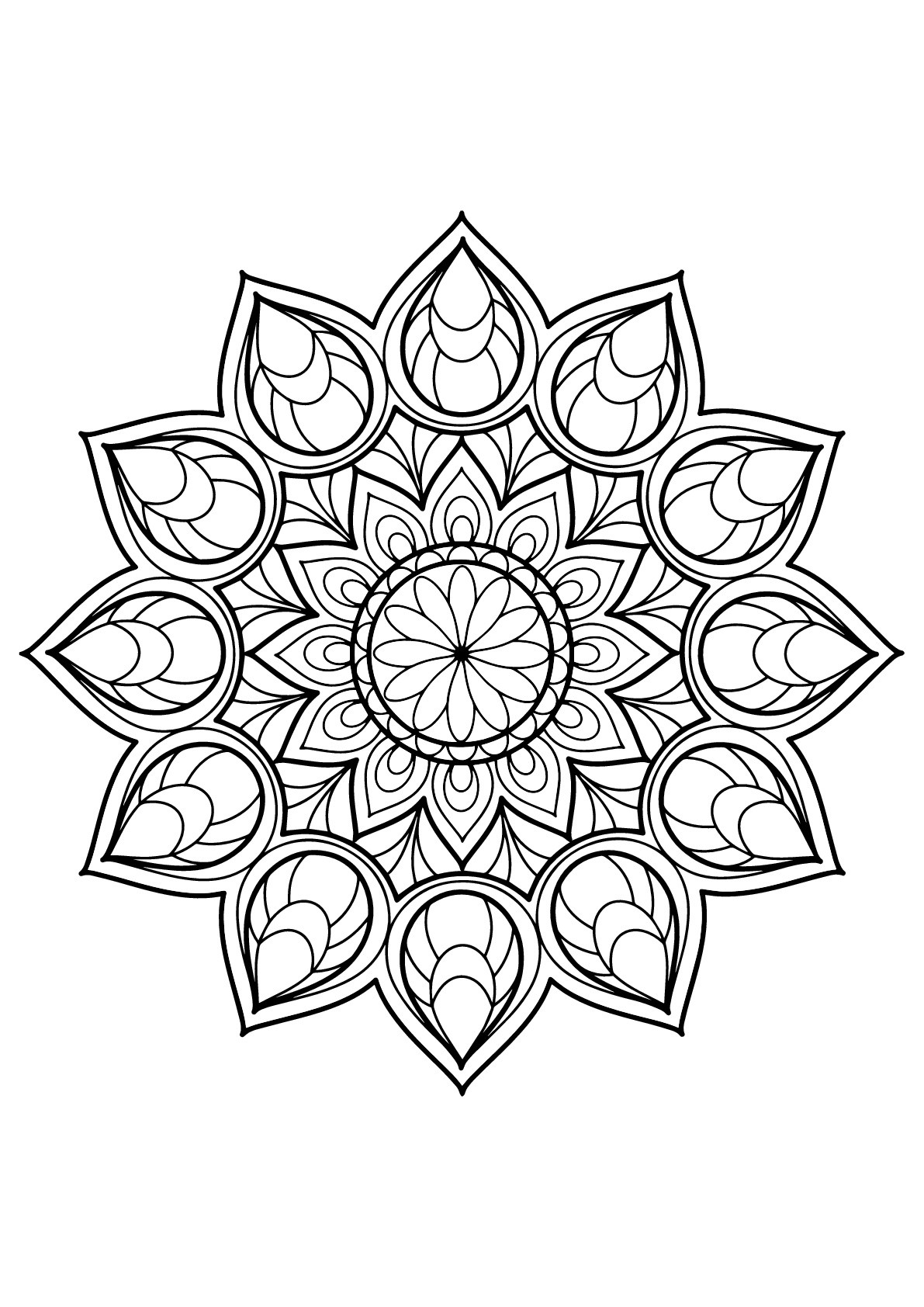 Mandala Coloring Books For Kids
 Mandalas free to color for kids Mandalas Kids Coloring Pages