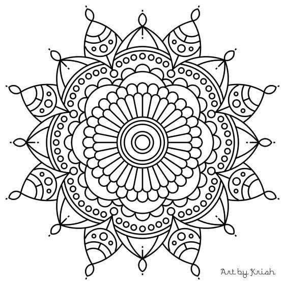 Mandala Coloring Pages Kids
 106 Printable Intricate Mandala Coloring Pages by
